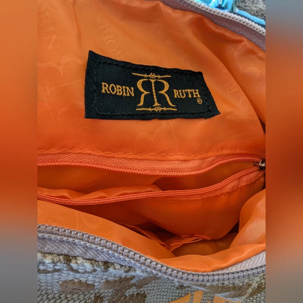 Robin Ruth Seattle Graphic Tote Bag - Orange and Yellow - Picture 4 of 4